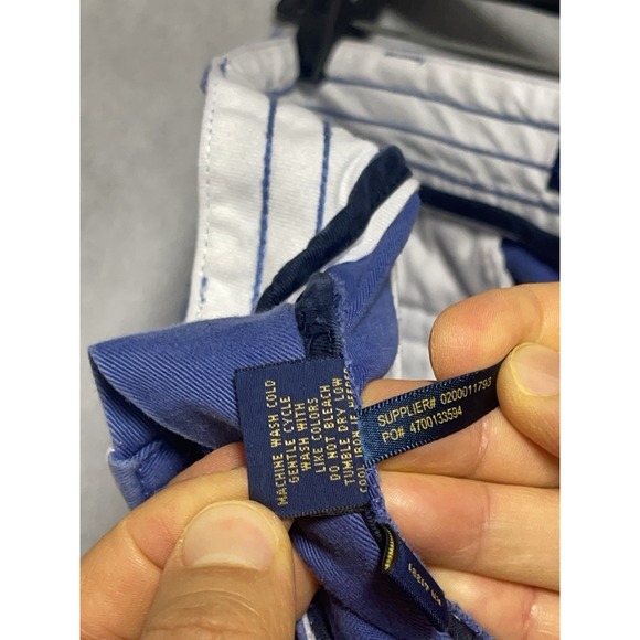 Polo Ralph Lauren Shorts Men 34 Blue Cargo Heavyweight Outdoor Hiking Twill Camp - Picture 9 of 9